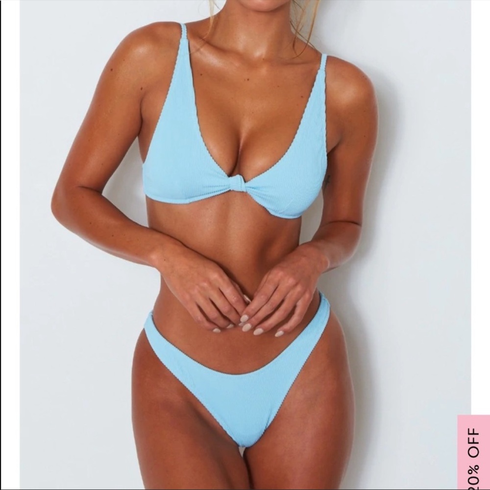 Fox swim bikini set m top xs bottom